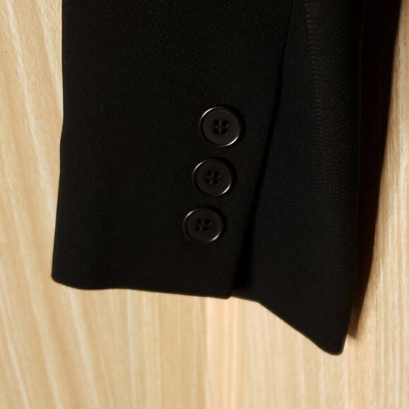 Ann Taylor Womens Vintage Black Blazer 4 - Picture 6 of 9